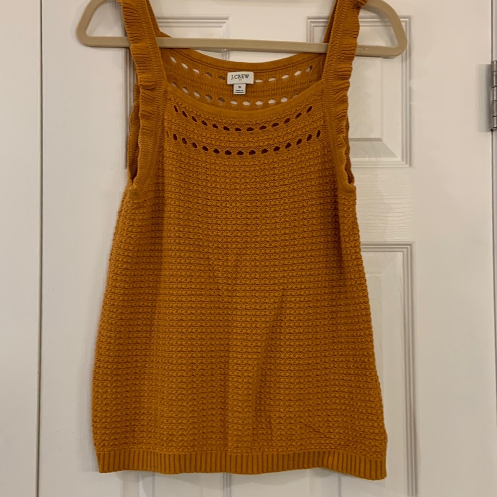 J. Crew Factory Woven Knit Sleeveless Sweater